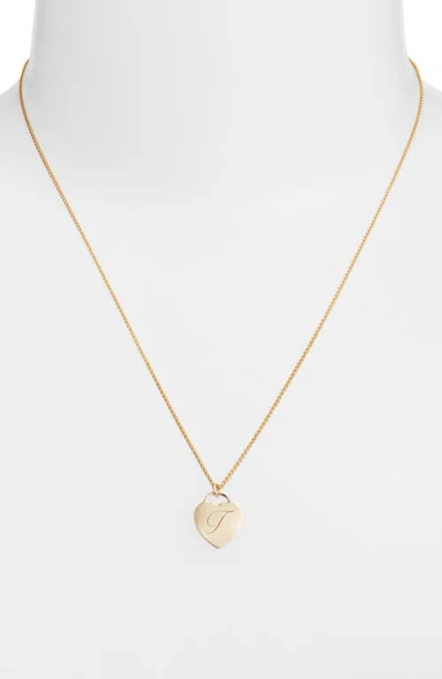 Set & Stones Alice Initial Heart Pendant Necklace