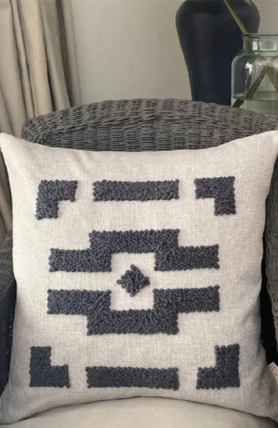 Cotton Tree Punch Needle Pillow In Multi
