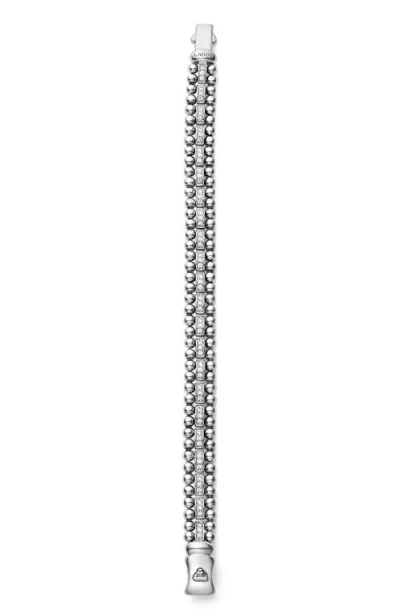 Lagos Caviar Spark Diamond Link Bracelet