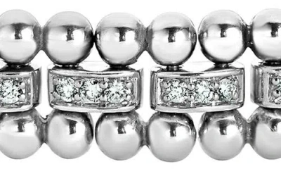 Lagos Caviar Spark Diamond Link Bracelet