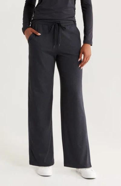 Zella Restore Soft Straight Leg Drawstring Pants In Black