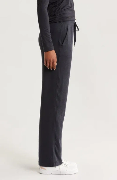 Zella Restore Soft Straight Leg Drawstring Pants In Black