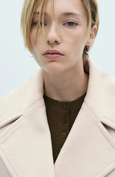 Mango Short Double Breasted Trench Coat