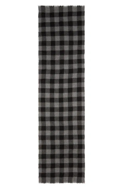 Vince Buffalo Check Cashmere Scarf