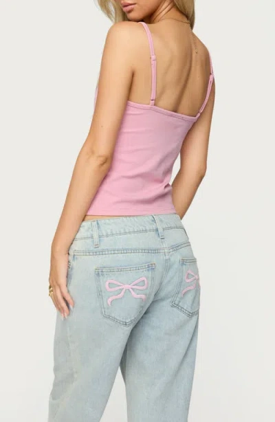 Edikted Deanna Stretch Cotton Crop Camisole