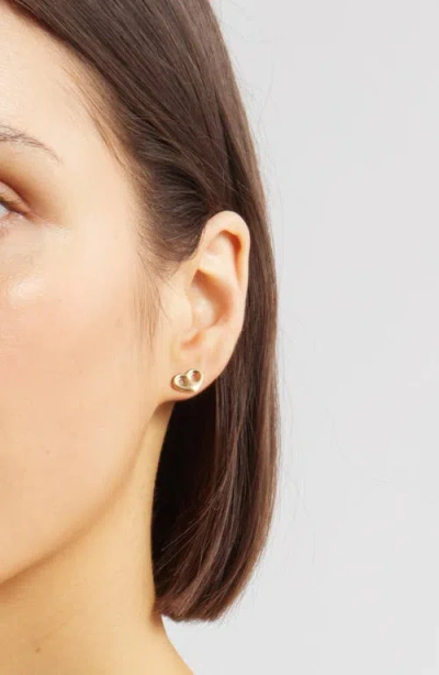 Zoë Chicco Heart Mariner Stud Earrings