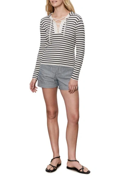 Sanctuary Lace-up Rib Sweater