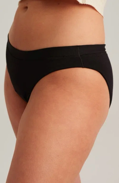 Saalt Period & Leakproof Regular Absorbency Comfort Bikini In Black