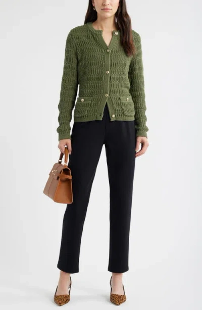 Caslonr Caslon(r) Pull-on Stretch Ponte Cigarette Pants