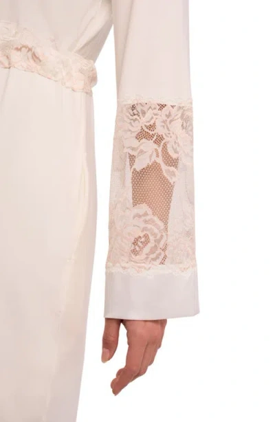 Fleur't Bridal Lace Trim Robe