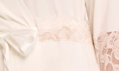 Fleur't Bridal Lace Trim Robe