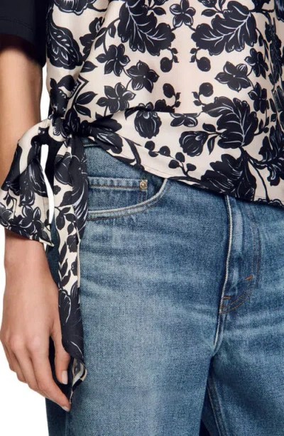 Sandro Floral Motif T-shirt
