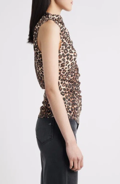 Rails Christen Leopard Print Top In Brown