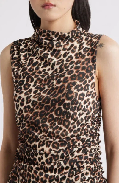 Rails Christen Leopard Print Top In Brown