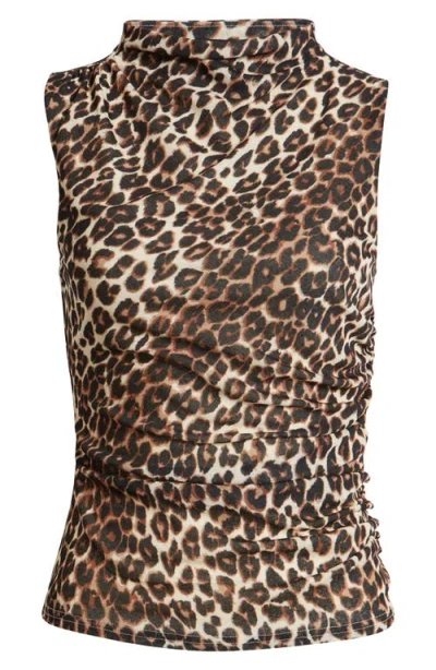 Rails Christen Leopard Print Top In Brown