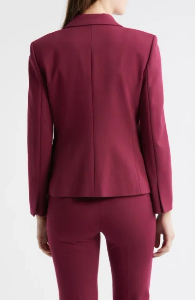 Theory One-button Jacket In Burgundy
