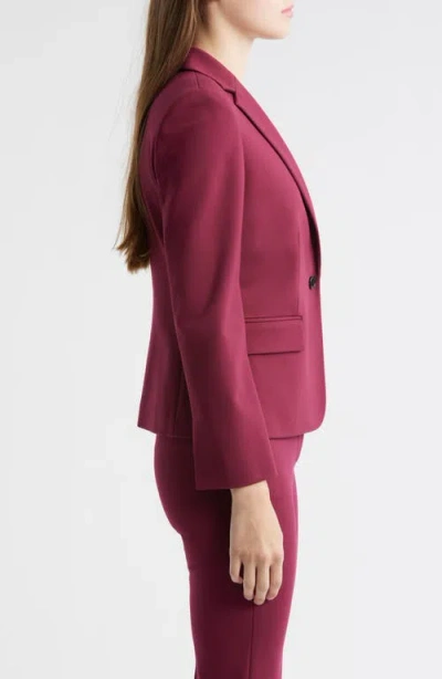 Theory One-button Jacket In Burgundy
