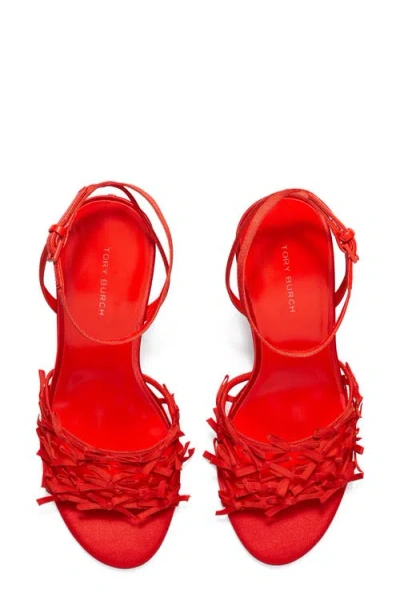 Tory Burch Mini Bow Espadrille Ankle Strap Wedge Sandal