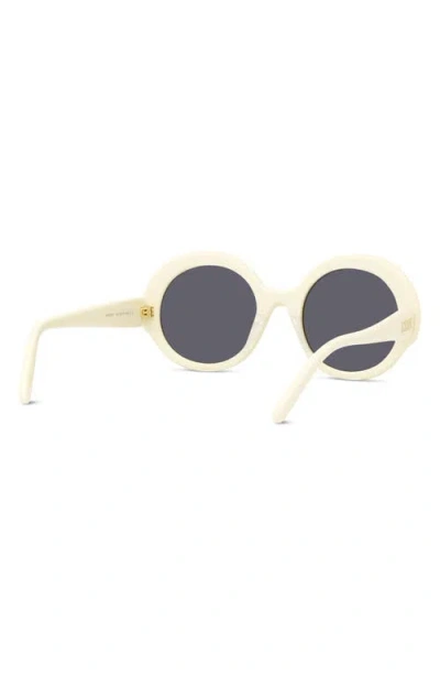 Loewe Thin 52mm Round Sunglasses In Neutral