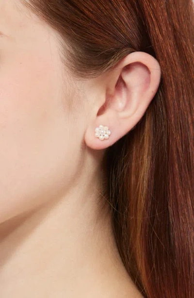Ki-ele Sarah Pearl Cluster Stud Earrings