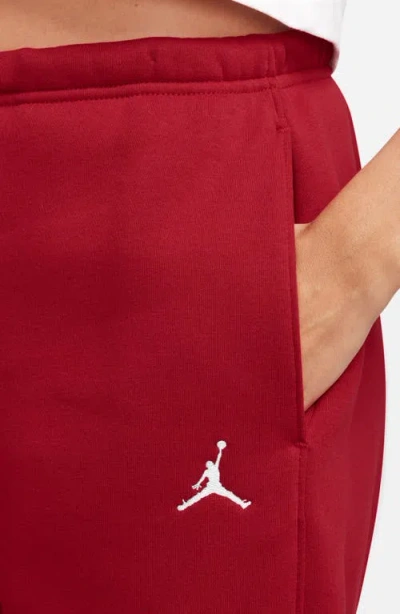 Jordan Brooklyn Fleece Sweatpants In Red