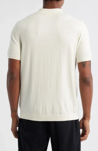 Open Edit Cable Detail Short Sleeve Cardigan In White