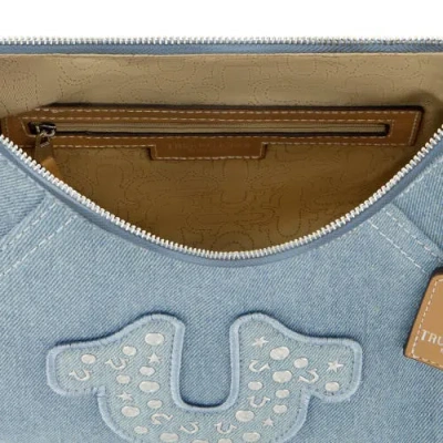 True Religion Strudded Logo Denim Hobo