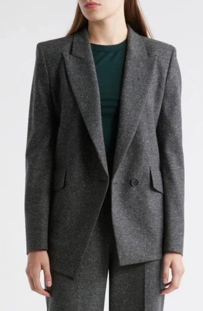 Hugo Boss Boss Jarinah Asymmetric Wool Blend Blazer