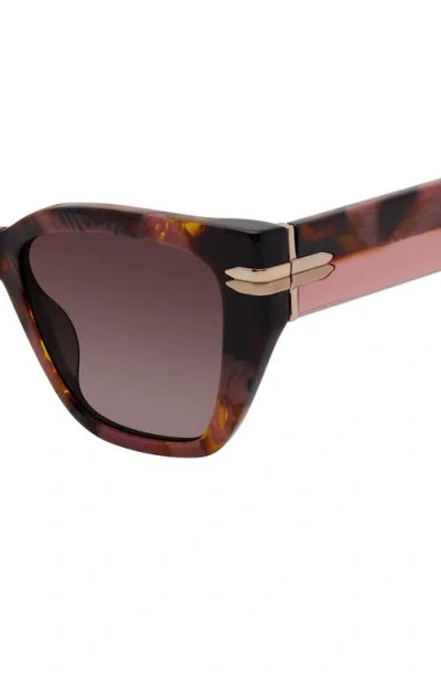 Stuart Weitzman 53mm Gradient Cat Eye Sunglasses