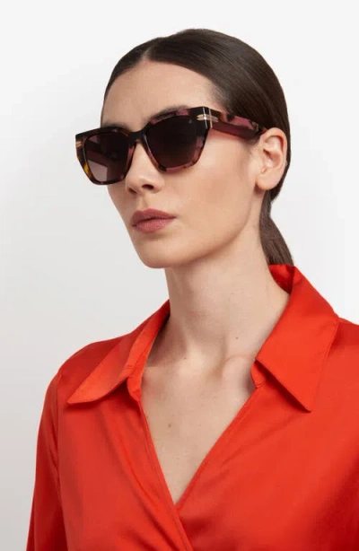 Stuart Weitzman 53mm Gradient Cat Eye Sunglasses