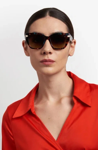 Stuart Weitzman 53mm Gradient Cat Eye Sunglasses