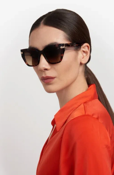 Stuart Weitzman 53mm Gradient Cat Eye Sunglasses