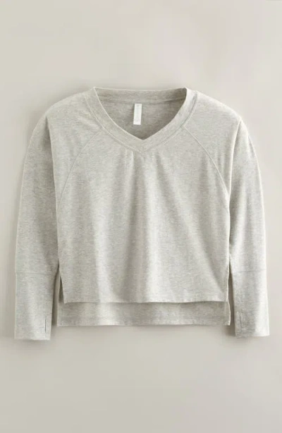 Zella Girl Kids' Long Sleeve T-shirt In Gray