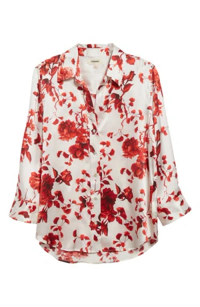 L Agence L'agence Dani Floral Silk Charmeuse Blouse