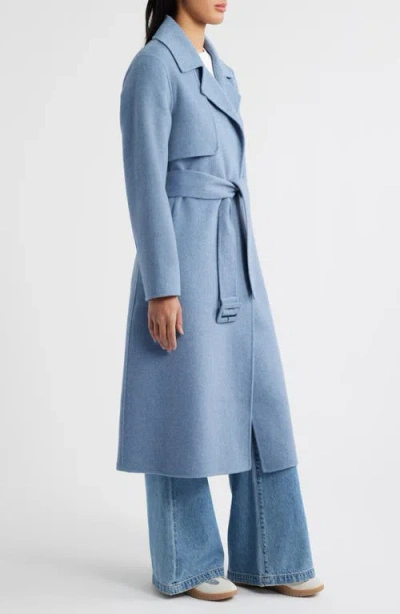 Bcbg Houndstooth Double Face Belted Coat