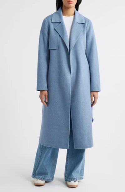 Bcbg Houndstooth Double Face Belted Coat