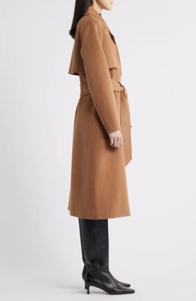 Bcbg Houndstooth Double Face Belted Coat