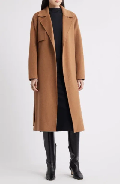 Bcbg Houndstooth Double Face Belted Coat
