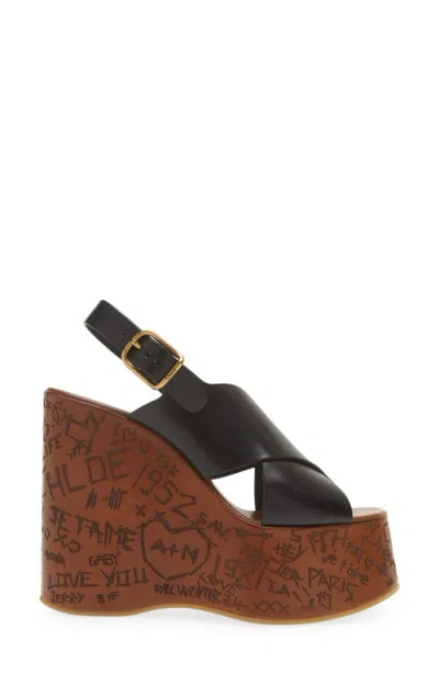 Chloé Maxime Wedge Sandals Shoes