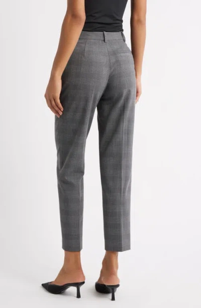 Open Edit The Icon Plaid Cigarette Pants In Gray
