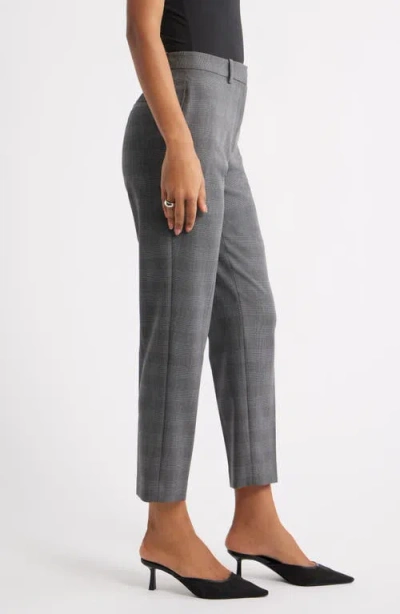 Open Edit The Icon Plaid Cigarette Pants In Gray