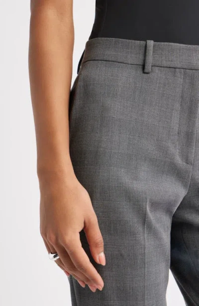 Open Edit The Icon Plaid Cigarette Pants In Gray