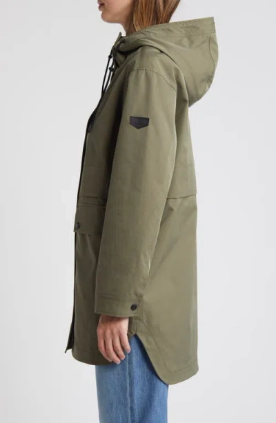 Sam Edelman Hooded Jacket In Green
