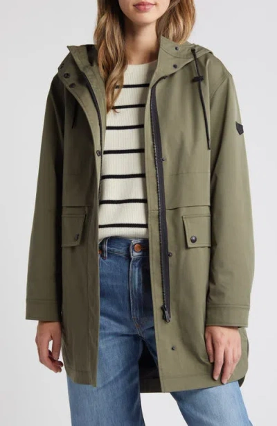 Sam Edelman Hooded Jacket In Green