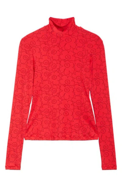 Marimekko Somia Piirto Unikko Turtleneck In Red