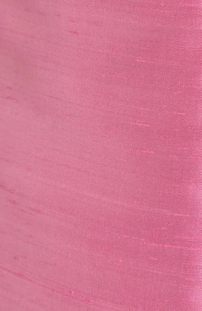 Valentino Bow-detailed Silk-twill Mini Dress In Pink