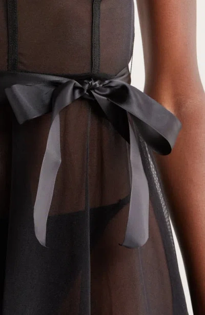 Coquette Mon Amour Underwire Chemise In Black