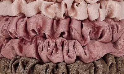 Kitsch Satin Ultra Petite 6-pack Scrunchies In Terraccota