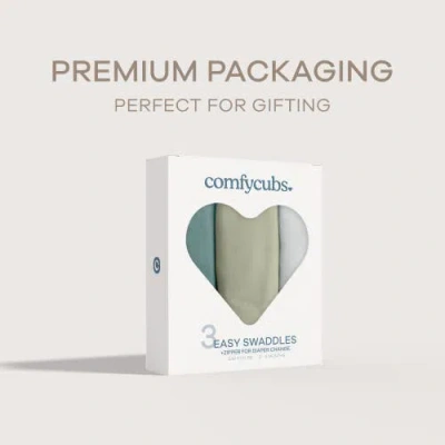 Comfy Cubs Swaddle Blankets With Easy Access Zipper In Multi