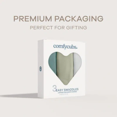 Comfy Cubs Swaddle Blankets With Easy Access Zipper In Multi